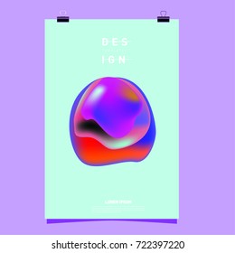 Abstract Liquid color covers set. Fluid shapes composition. Futuristic design posters. Vector layout design template.
