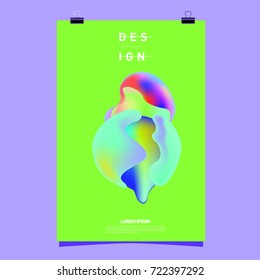 Abstract Liquid color covers set. Fluid shapes composition. Futuristic design posters. Vector layout design template.
