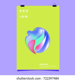 Abstract Liquid color covers set. Fluid shapes composition. Futuristic design posters. Vector layout design template.

