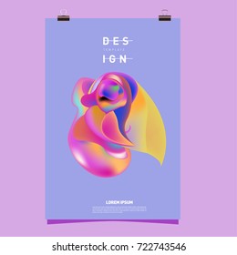 Abstract Liquid color covers set. Fluid shapes composition. Futuristic design posters. Vector layout design template.
