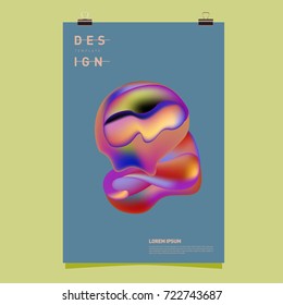 Abstract Liquid color covers set. Fluid shapes composition. Futuristic design posters. Vector layout design template.

