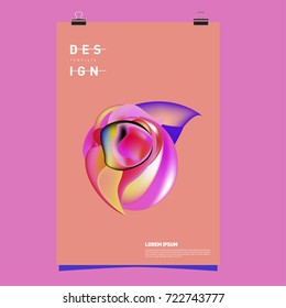 Abstract Liquid color covers set. Fluid shapes composition. Futuristic design posters. Vector layout design template.
