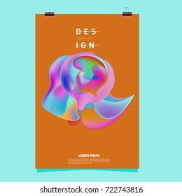 Abstract Liquid color covers set. Fluid shapes composition. Futuristic design posters. Vector layout design template.
