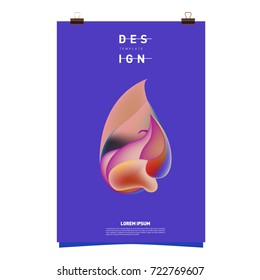 Abstract Liquid color covers set. Fluid shapes composition. Futuristic design posters. Vector layout design template.
