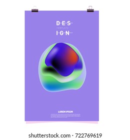Abstract Liquid color covers set. Fluid shapes composition. Futuristic design posters. Vector layout design template.
