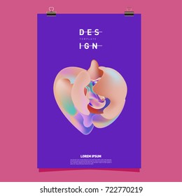 Abstract Liquid color covers set. Fluid shapes composition. Futuristic design posters. Vector layout design template.
