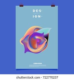 Abstract Liquid color covers set. Fluid shapes composition. Futuristic design posters. Vector layout design template.
