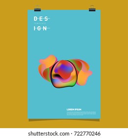 Abstract Liquid color covers set. Fluid shapes composition. Futuristic design posters. Vector layout design template.
