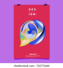 Abstract Liquid color covers set. Fluid shapes composition. Futuristic design posters. Vector layout design template.
