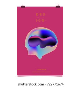 Abstract Liquid color covers set. Fluid shapes composition. Futuristic design posters. Vector layout design template.
