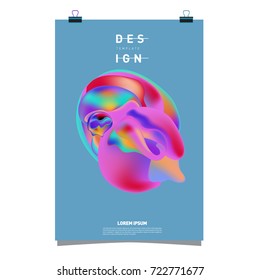 Abstract Liquid color covers set. Fluid shapes composition. Futuristic design posters. Vector layout design template.
