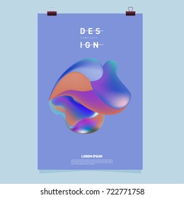 Abstract Liquid color covers set. Fluid shapes composition. Futuristic design posters. Vector layout design template.
