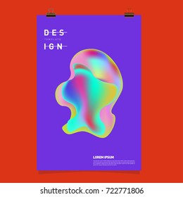 Abstract Liquid color covers set. Fluid shapes composition. Futuristic design posters. Vector layout design template.

