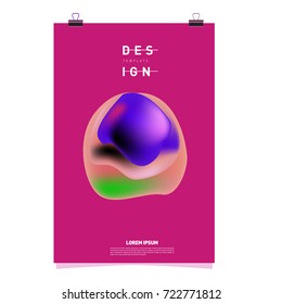 Abstract Liquid color covers set. Fluid shapes composition. Futuristic design posters. Vector layout design template.

