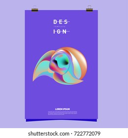 Abstract Liquid color covers set. Fluid shapes composition. Futuristic design posters. Vector layout design template.