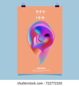 Abstract Liquid color covers set. Fluid shapes composition. Futuristic design posters. Vector layout design template.