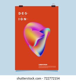 Abstract Liquid color covers set. Fluid shapes composition. Futuristic design posters. Vector layout design template.