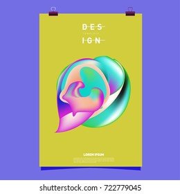 Abstract Liquid color covers set. Fluid shapes composition. Futuristic design posters. Vector layout design template.