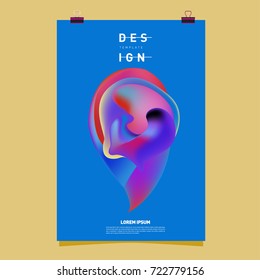 Abstract Liquid color covers set. Fluid shapes composition. Futuristic design posters. Vector layout design template.