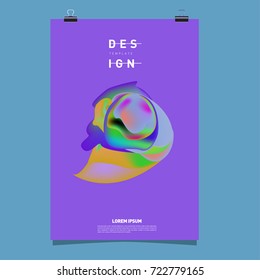 Abstract Liquid color covers set. Fluid shapes composition. Futuristic design posters. Vector layout design template.