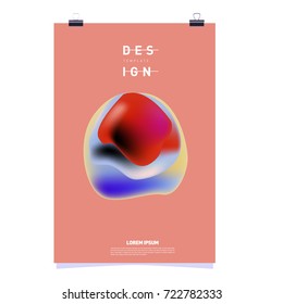 Abstract Liquid color covers set. Fluid shapes composition. Futuristic design posters. Vector layout design template.