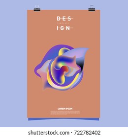 Abstract Liquid color covers set. Fluid shapes composition. Futuristic design posters. Vector layout design template.