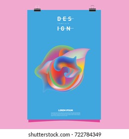 Abstract Liquid color covers set. Fluid shapes composition. Futuristic design posters. Vector layout design template.