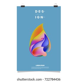 Abstract Liquid color covers set. Fluid shapes composition. Futuristic design posters. Vector layout design template.