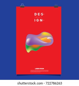 Abstract Liquid color covers set. Fluid shapes composition. Futuristic design posters. Vector layout design template.