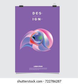 Abstract Liquid color covers set. Fluid shapes composition. Futuristic design posters. Vector layout design template.
