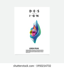 Abstract Liquid color covers set.Futuristic design posters. Vector layout design template.