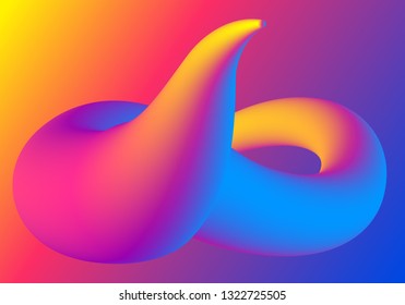 Abstract liquid color flow background. Wavy structure. Technology or science concept design.