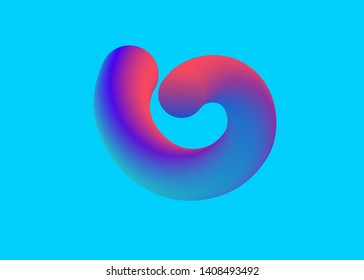 Abstract liquid color flow background. Wavy structure. Technology or science concept design