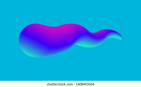 Abstract liquid color flow background. Wavy structure. Technology or science concept design