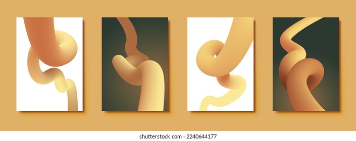 Abstract liquid color shapes. Colorful curve line. Graphic concept for your design