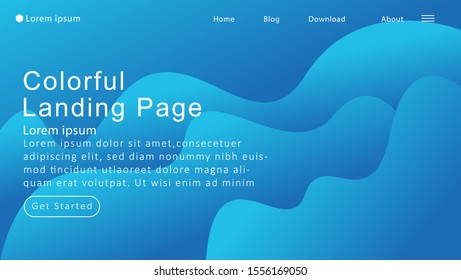 abstract liquid colorful minimal geometric pattern background template, fluid gradient shapes composition, futuristic poster or landing page design vector illustration