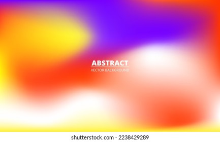 Abstract liquid colorful rainbow gradient background. Bright multicolored holographic creative minimalist banner. Blurred soft blend color gradation background. Vector illustration EPS10.