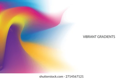 Abstract liquid colorfull gradient background
