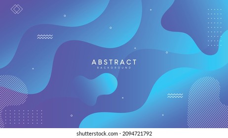 Abstract Liquid colors background design. With memphis and geometric shape elements. Fluid gradient shapes composition. Futuristic design background. Vector EPS10