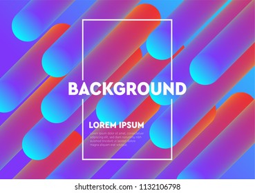 Abstract liquid colors background. Fluid shapes vector trendy gradients. Colorful graphic illustration. Geometric background molecule communication.