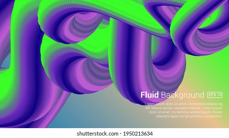 Abstract liquid flow background. Futuristic neon color liquid gradient background with modern geometric dynamic motion style Suitable For Wallpaper, Banner, Background, Card, cover book, landing page.