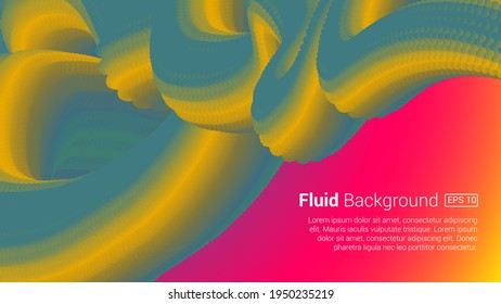 Abstract liquid flow background. Futuristic neon color liquid gradient background with modern geometric dynamic motion style Suitable For Wallpaper, Banner, Background, Card, cover book, landing page.