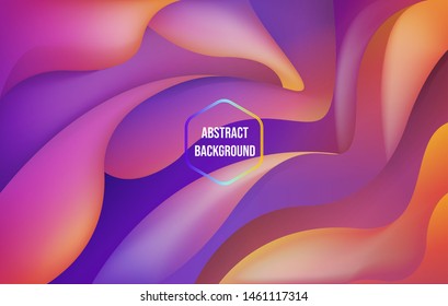 Abstract Liquid Flowing 3D Background