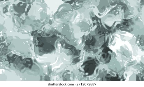 Abstract liquid flowing animation with a glossy, reflective surface and a cool, cyan color, Abstracts Plastic Water, royalty free stock.