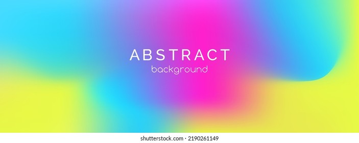 Abstract liquid fluid colorful gradient banner template. Vector long minimal creative background for  social media cover, web banner with copy space for text