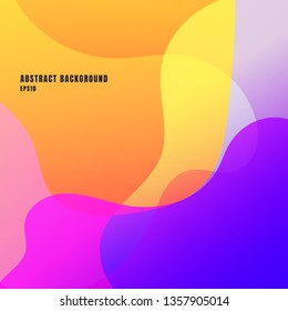 Abstract liquid or fluid creative templates with dynamic waves bright background. Vector illustration