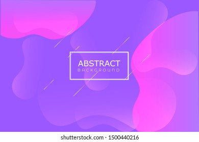 Abstract liquid fluid flow shapes. Dynamic composition with trendy flat geometric elements. Gradient banner template for modern covers and presentations. Eps10 vector illustration