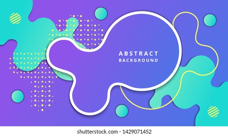 Abstract Liquid Fluid Gradient Dynamic Background Template suitable for poster, banner, flyer, magazine, brochure, backdrop, presentation