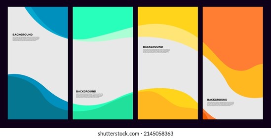 Forma abstracta líquida y fluida para la plantilla de diseño de folletos