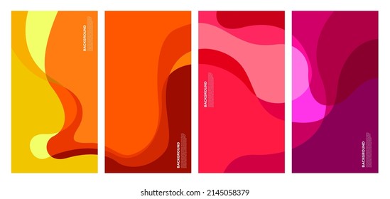 Forma abstracta líquida y fluida para la plantilla de diseño de folletos